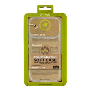 Mobilcover Muvit for Change iPhone 17 Pro Gennemsigtig