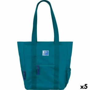 Hndtasker Oxford B-TRENDY AQUA Bl 34 x 31 x 12 cm (5 enheder)