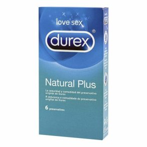 Kondomer Durex Natural Plus 6 Dele