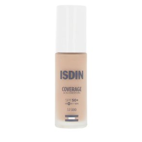 Flydende makeup foundation Isdin COVERAGE N 3.0 Sand Spf 50 30 g