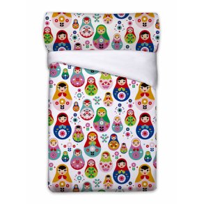 Dynebetrk st Pierre Cardin MATRIOSKAS Hvid Seng 90 3 Dele