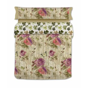 Dynebetrk st Lois VINTAGE Brun Seng 90 150 x 230 cm 3 Dele