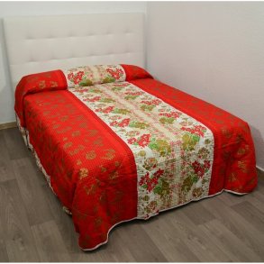 Sengetppe (vattppe) Hosteline NAVIDAD Multifarvet Seng 150 (1 Dele)