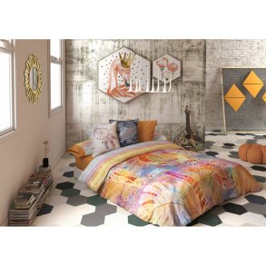 Dynebetrk st Lois CORSO P. Orange Seng 90 150 x 230 cm 3 Dele
