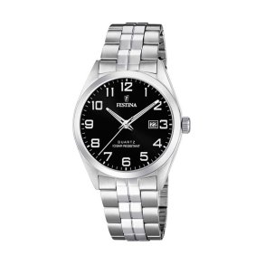 Herreur Festina F20437/4 Sort Slvfarvet ( 40 mm)