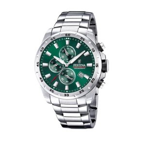 Herreur Festina F20463/3 Grn Slvfarvet