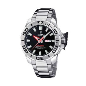 Herreur Festina F20665/4 Sort Slvfarvet ( 34 mm)