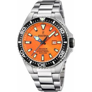 Herreur Festina F20663/4 Orange Slvfarvet