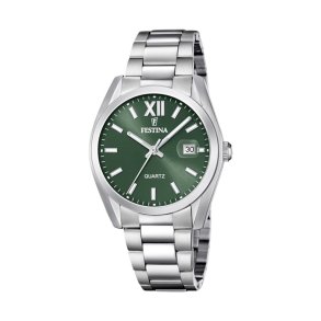 Herreur Festina F20707/5 Grn Slvfarvet ( 40 mm)