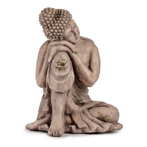 Dekorativ havefigur Ibergarden CC20445 CC20445 Gr Polyesterharpisk 34,5 x 54,5 x 31 cm Buddha
