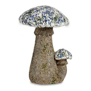Dekorativ havefigur Ibergarden ZD18064 ZD18064 Polyesterharpisk Mosaik Champignon 29 x 44 x 32 cm