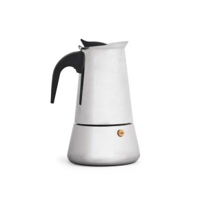Italiensk Kaffekande Kinvara S12AA-9T Sort Slvfarvet Stl 9 Kopper