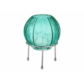 Vase Gift Decor SW120511B SW120511B Bl Slvfarvet Slv Metal Glas Krogla 14,5 x 19,5 x 14,5 cm