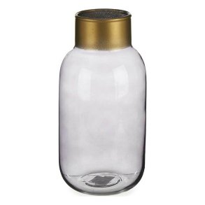 Vase Gift Decor V1224IP-S V1224IP-S Gr Gylden Glas Glat 11,5 x 24 x 11,5 cm