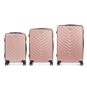 Kuffert-s�t HT-025R-3 HT-025R-3 Pink 3 Dele