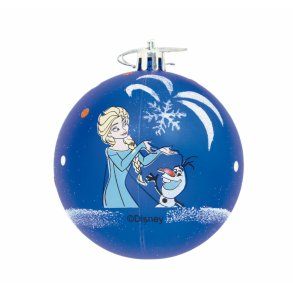 Julekugle Frozen Memories 6 enheder Bl Hvid Plastik ( 8 cm)