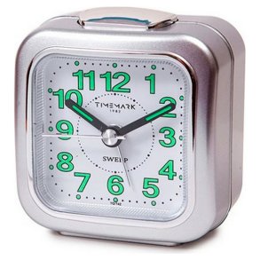 Analogt vkkeur Timemark Slvfarvet (7.5 x 8 x 4.5 cm)