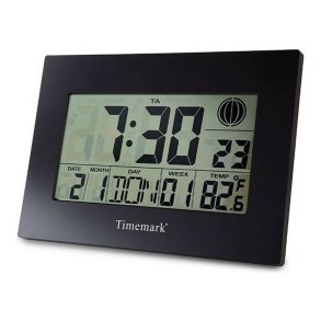 Vgur med Termometer Timemark Sort (24 x 17 x 2 cm)