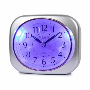 Analogt vkkeur Timemark 10 x 8,5 x 4 cm Slvfarvet Klassisk