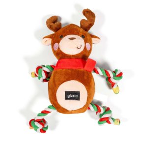 Plush leget�j til hunde Gloria XMAS RUDOLF Brun