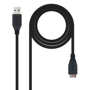 USB 3.0 A til mikro USB B-kabel NANOCABLE 10.01.110-BK