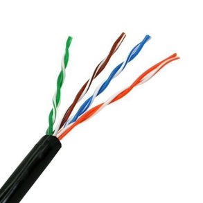 UTP kategori 5 stift netvrkskabel NANOCABLE 10.20.0304-EXT-BK 305 m Sort 305 m