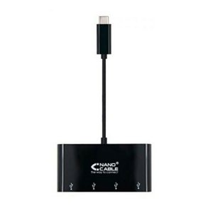 USB-C til USB-adapter NANOCABLE 10.16.4401-BK (10 cm) 10 cm
