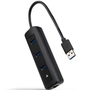 USB Hub NANOCABLE 10.16.4604 Sort