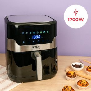 Varmluftsfrituregryde Solac Sort 1700 W 8 L