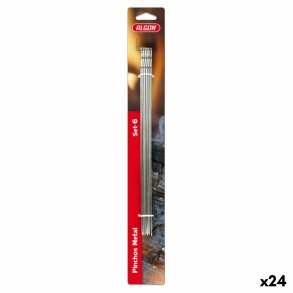 St med grillspyd Algon Metal 6 Dele (24 enheder) (35 x 2,5 mm)