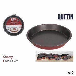 Bageform Quttin Cherry Kulstofstl 32 x 32 x 5 cm (12 enheder)