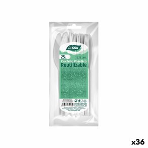 Knivst Algon Genanvendelig Hvid 36 Enheder 16,5 cm