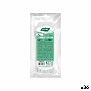 St med Gafler Algon Genanvendelig Hvid 36 Enheder 16,5 cm