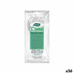 St med skeer Algon Genanvendelig Gennemsigtig 36 Enheder 16,6 cm