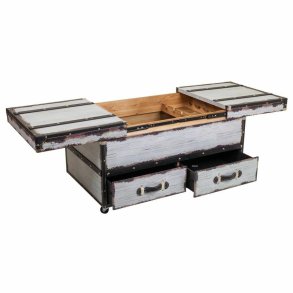 Flaskereol Alexandra House Living Hvid Lrred Tr MDF 60 x 55 x 100 cm