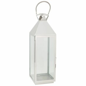 Laantarn Alexandra House Living Slv Glas Rustfrit stl 23 x 72 x 24 cm
