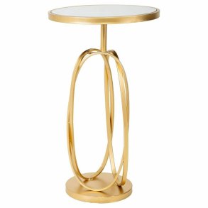 Sofabord Alexandra House Living Guld Glas Tr MDF 35 x 61 x 35 cm