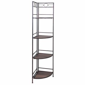 Hjrnembel Alexandra House Living Sort Gylden Metal Tr MDF 36 x 165 x 50 cm