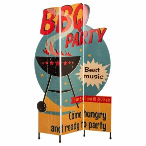 Sammenfoldelig skrm Alexandra House Living 2 x 140 x 180 cm Havegrill