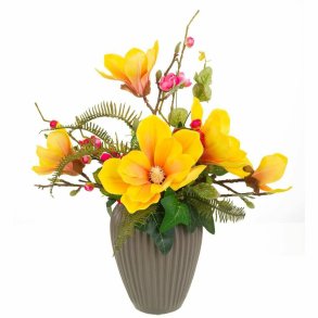 Vase Alexandra House Living Multifarvet Polyuretan Porceln 24 x 44 x 43 cm