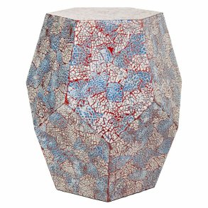 Taburet Alexandra House Living Rd Slvfarvet Tr MDF 50 x 51 x 50 cm