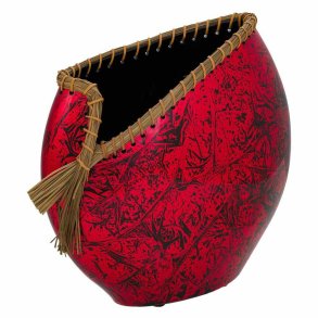 Vase Alexandra House Living Sort Rd Keramik 14 x 36 x 35 cm