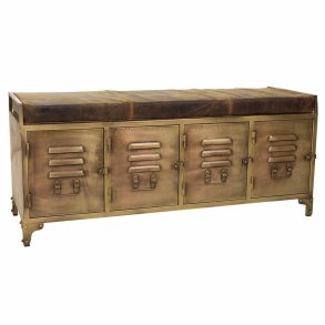 Bnk Alexandra House Living Lder Jern 40 x 51 x 120 cm