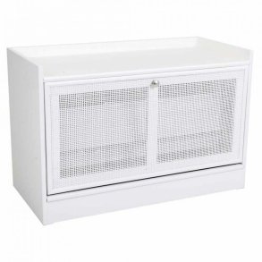 Stol Alexandra House Living Slvfarvet Tr MDF 38 x 53 x 80 cm Skostativ