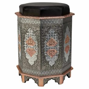 Taburet Alexandra House Living Bl Aluminium Tr MDF 11 x 42 x 38 cm