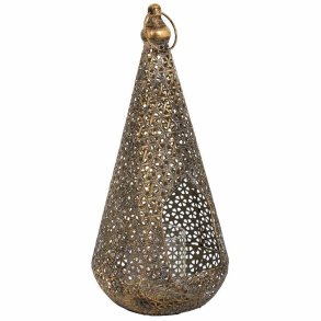 Lyseholder Alexandra House Living Guld Glas Jern 19 x 43 x 19 cm