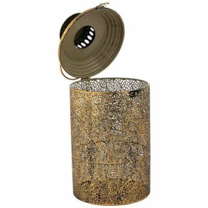 Lyseholder Alexandra House Living Guld Glas Jern 21 x 39 x 21 cm