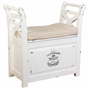 Stol Alexandra House Living Hvid Tr 33 x 73 x 72 cm