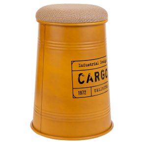 Taburet Alexandra House Living Orange Skkelrred Metal Svamp Tr MDF 47 x 27 x 33 cm