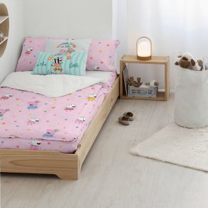 Sengetj med lynls Peppa Pig Awesome Multifarvet 90 x 200 cm 90 x 1 x 200 cm